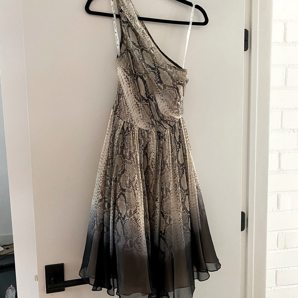 Gorgeous Tracy Reese ombré snake skin pattern dress! Worn once to a wedding.